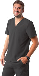 Adar Addition Men's Classic V-Neck Scrub Top