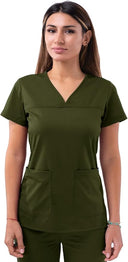 Adar Pro Women's Sweetheart V-Neck Scrub Top