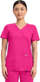 Cherokee Scrub Mock Wrap Scrub Top