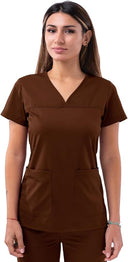 Adar Pro Women's Sweetheart V-Neck Scrub Top