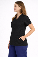 Dickies Gen Flex Women Scrubs Top Mock Wrap