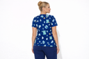 Women's Play Time Combo's Blue's Clues Uniform Scrub Top in Blue