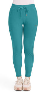 Cherokee Women's Tapered Leg Drawstring Scrub Pants Petite