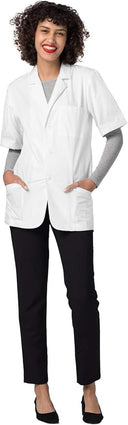 Adar Universal Unisex Lab Coats - Short Sleeve 31" Consultation Lab Coat