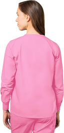 Adar Universal Round Neck Warm-Up Scrub Jacket