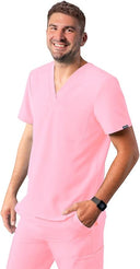 Adar Addition Men's Classic V-Neck Scrub Top