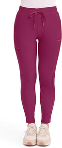 Cherokee Women's Tapered Leg Drawstring Scrub Pants Petite