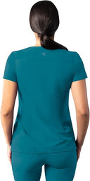 Adar Addition Womens Modern V-Neck Scrub Tops