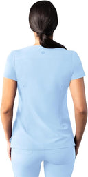 Adar Addition Womens Modern V-Neck Scrub Tops
