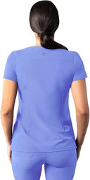 Adar Addition Womens Modern V-Neck Scrub Tops