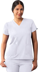 Adar Addition Womens Modern V-Neck Scrub Tops