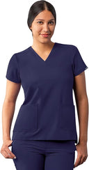 Adar Addition Womens Modern V-Neck Scrub Tops