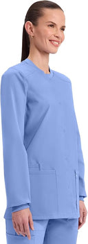 Cherokee Scrub for Women Snap Front Jacket
