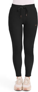 Cherokee Women's Tapered Leg Drawstring Scrub Pants Petite