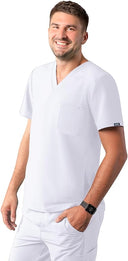 Adar Addition Men's Classic V-Neck Scrub Top
