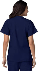 Adar Universal Snap Front Scrub Top For Women