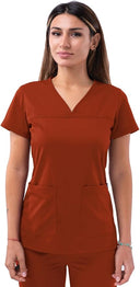 Adar Pro Women's Sweetheart V-Neck Scrub Top