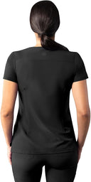 Adar Addition Womens Modern V-Neck Scrub Tops