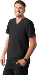 Adar Addition Men's Classic V-Neck Scrub Top