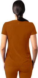 Adar Addition Womens Modern V-Neck Scrub Tops