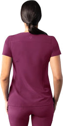 Adar Addition Womens Modern V-Neck Scrub Tops