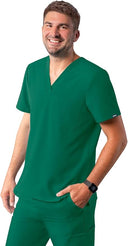 Adar Addition Men's Classic V-Neck Scrub Top