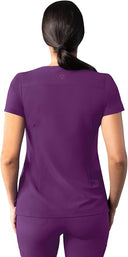Adar Addition Womens Modern V-Neck Scrub Tops