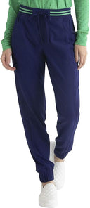 HeartSoul Break On Through Women Scrubs Pant Rib Knit Waist Jogger