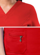 Adar Pro Womens Elevated V-neck Scrub Top