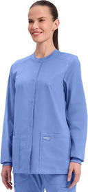 Cherokee Scrub for Women Snap Front Jacket
