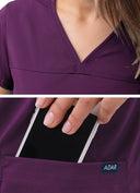 Adar Pro Women's Sweetheart V-Neck Scrub Top
