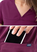Adar Pro Women's Sweetheart V-Neck Scrub Top