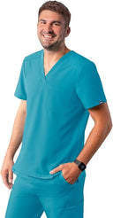 Adar Addition Men's Classic V-Neck Scrub Top