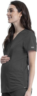 Cherokee Maternity Scrub Top Mock Wrap
