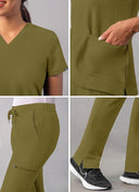 ADAR ADDITION Women Go-Basic Scrub Set