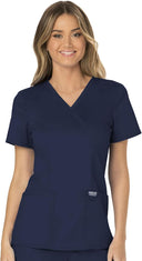 Cherokee Scrub Mock Wrap Scrub Top