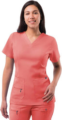 Adar Pro Womens Elevated V-neck Scrub Top