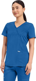 Cherokee Scrub Mock Wrap Scrub Top