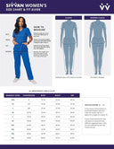Sivvan Women's Mock Wrap Top/Cargo Pant Scrub Set