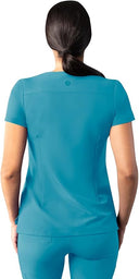 Adar Addition Womens Modern V-Neck Scrub Tops