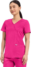 Cherokee Scrub Mock Wrap Scrub Top