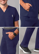 Adar Addition Men's Go-Everyday Cargo Scrub Sets