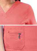 Adar Pro Womens Elevated V-neck Scrub Top