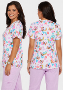 Finding Rainbows Dora The Explorer Uniform Women Scrub Top