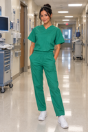 WORK Professional Medical Unisex V-Neck Scrub Set