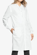 Cherokee Workwear Revolution Tech Unisex 3-Pocket STRETCH Snap Front Lab Coat