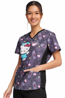 Hello Kitty Women Scrub Top