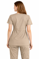 Dickies Gen Flex Women Scrubs Top Mock Wrap