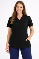 Dickies Gen Flex Women Scrubs Top Mock Wrap