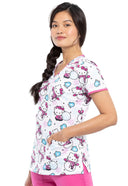 Hello Kitty Women Scrub Top